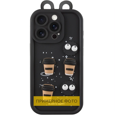 Чохол TPU Toys Case with Ears для Xiaomi Redmi 14C / Poco C75 (Black) 00078454 Червень