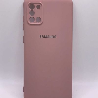 Чохол Silicone Cover Lakshmi Full Camera (A) для Samsung Galaxy A31 (Рожевий / Pink Sand) Чехол