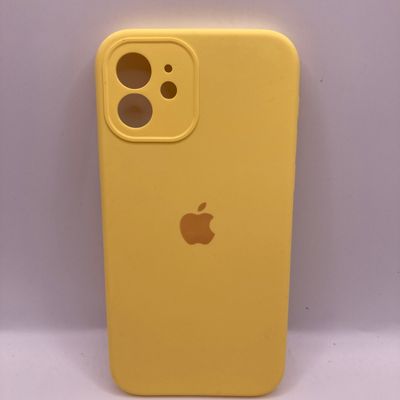 Чохол Silicone Case Full Camera Protective (AA) для Apple iPhone 12 (6.1) (Жовтий / Yellow) 42250 42250* Чехол