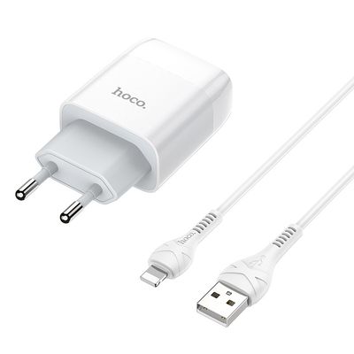 МЗП  C72A Glorious + Cable (Lightning) 2.1A 1USB (white) 29805 Hoco