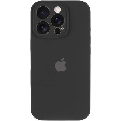Чохол Silicone Case Full Camera Protective (AA) для Apple iPhone 16 Pro (6.3) (Чорний / Black) 00074282 Чехол