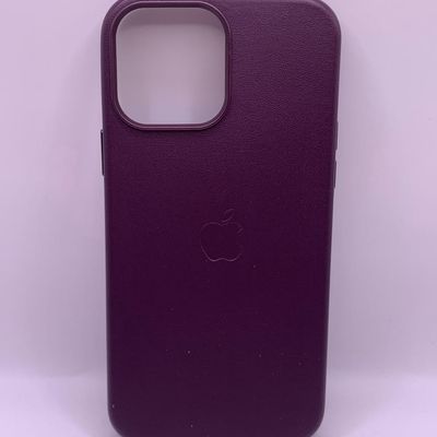 Шкіряний чохол Leather Case (AA Plus) with MagSafe для Apple iPhone 13 Pro Max (6.7) (Dark Cherry) 57470 57470* 57470