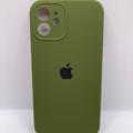 Чохол Silicone Case Full Camera Protective (AA) для Apple iPhone 12 (6.1) (Зелений / Dark Olive) 42250 42250* Чехол