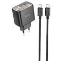 Адаптер мережевий Smart charger Type-C to Type-C Cable set CS43A |2Type-C, 45W/3A, PD/QC| 24060 Hoco