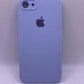 Чохол Silicone Case Square Full Camera Protective (AA) для Apple iPhone 7/8/SE (2020) (4.7) (Блакитний / Lilac Blue) 00040229 Чехол