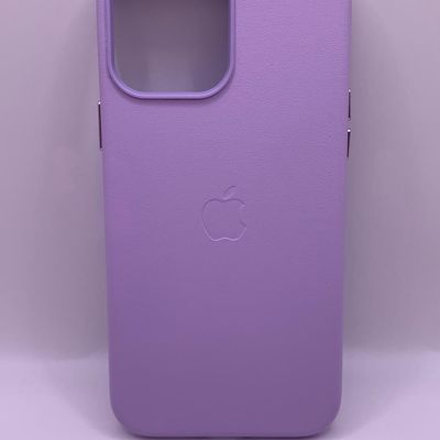 Шкіряний чохол Leather Case (AA Plus) with MagSafe для Apple iPhone 13 Pro Max (6.7) (Elegant purple) 57470 57470* 57470