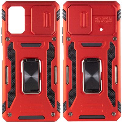 Ударостійкий чохол Camshield Army Ring для Xiaomi Poco X5 5G / Note 12 5G (Червоний / Red) 64647 Чехол