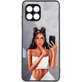 TPU+PC чехол Prisma Ladies для Samsung Galaxy A22 5G (Black in White) 58233 Чехол