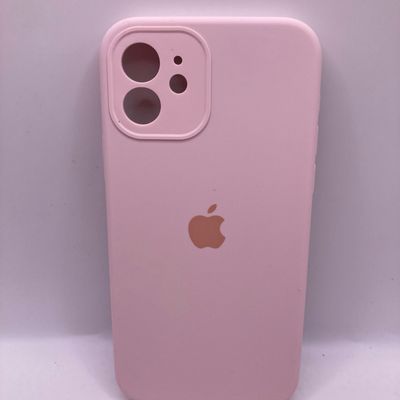 Чохол Silicone Case Full Camera Protective (AA) для Apple iPhone 12 (6.1) (Рожевий / Chalk Pink) 42250 42250* 42250 Чехол