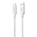 Кабель  Striped Silicone USB to Type-C (1m) (white) 57726 Proove