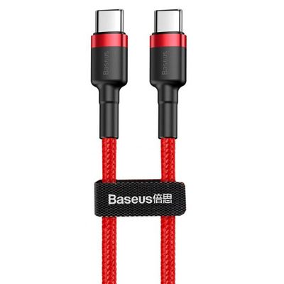 Кабель  Cafule Type-C to Type-C PD 2.0 60W (1m) (red/black) 21707 Baseus