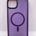 TPU+PC чохол Metal Buttons with MagSafe Colorful для Apple iPhone 15 Plus (6.7) (Темно-фіолетовий) 65602 65602* 65602 Чехол