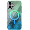 Чохол TPU Shiny Mountain (MagFit) для Apple iPhone 11 (6.1) (Green / Blue) 00077632 00077632* Чехол