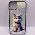 Чохол WAVE Snowy animals Matte Gradient (Nprint) iPhone 13 (dog (black)) 1324 1324* 1324 Чехол