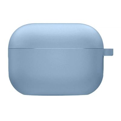 Силіконовий футляр з мікрофіброю для навушників Airpods Pro 3 (Блакитний / Lilac Blue) Lilac blue 00082130