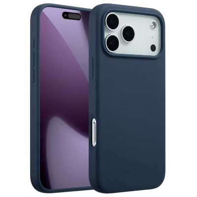 Чохол Silicone Case Full Protective (AA) для Apple iPhone 17 Pro Max (6.9) (Синій / Deep navy) 00081611 Чехол