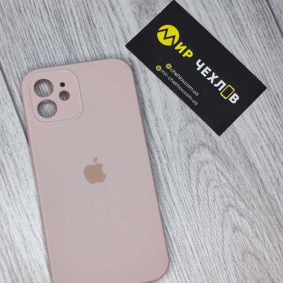 Чохол IPhone 12 Silicone Case Full  Сamera Protective pinc sand 72153 Китай
