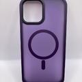 TPU+PC чохол Metal Buttons with MagSafe Colorful для Apple iPhone 12 Pro Max (6.7) (Темно-фіолетовий) 64995 64995 Чехол