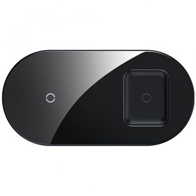 Безпровідний зарядний пристрій  Simple 2in1 Wireless 18W (Qi) Black WXJK-A01 112536 Baseus