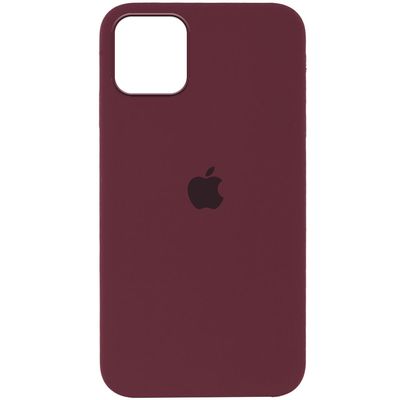 Чохол Silicone Case Full Protective (AA) для Apple iPhone 13 (6.1) (Бордовий / Plum) 00049838 00049838 Чехол