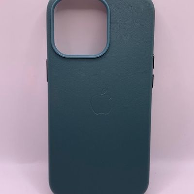 Шкіряний чохол Leather Case (AA Plus) with MagSafe для Apple iPhone 13 Pro (6.1) (Pine green) 57471 57471* 57471