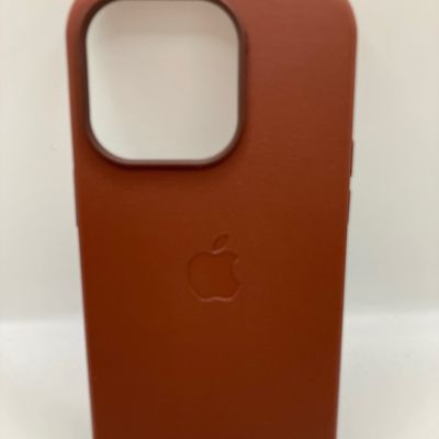 Шкіряний чохол Leather Case (AAA) with MagSafe для Apple iPhone 14 Pro (6.1) (Umber) Китай