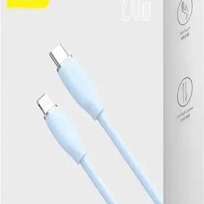 Кабель  Jelly Liquid Silica Gel Fast Charging Type-C to Lightning 20W (1.2m) (blue) 37400 Baseus
