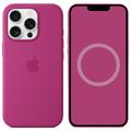Чохол Silicone case (AAA) full with Magsafe and Animation для Apple iPhone 16 Pro Max (6.9) (Fuchsia) 74447 74447 74447
