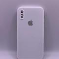 Чохол Silicone Case Square Full Camera Protective (AA) для Apple iPhone XS / X (5.8) (Білий / White) 40231* 40231* Чехол