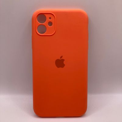 Чохол Ip11 Silicon case Full cover із захистом камери помаранчевий Китай