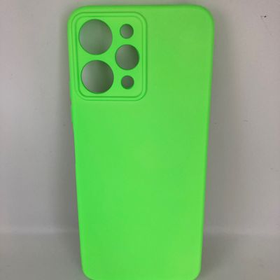 Чохол Silicone Cover Lakshmi Full Camera (A) для Xiaomi Redmi 12 (Салатовий / Neon Green) 64971 Чехол