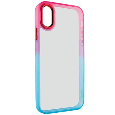 TPU+PC Fresh sIPhone series для Apple iPhone X / XS (5.8) (Бирюзовый / Розовый) 55613 55613* 55613 Чехол