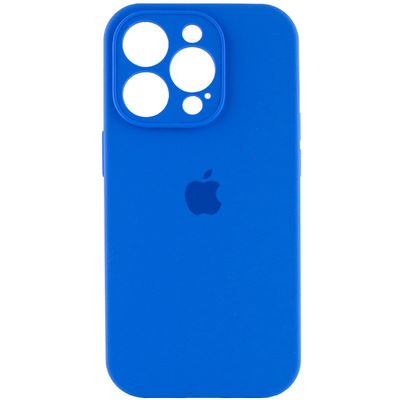 Чохол Silicone Case Full Camera Protective (AA) для Apple iPhone 13 Pro Max (6.7) (Синій / Capri Blue)* Чехол