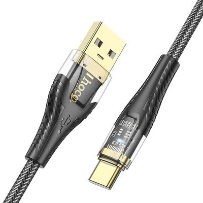 Кабель  U121 Gold standard Type-C 3A 1.2m (Чорний) 44774 Hoco