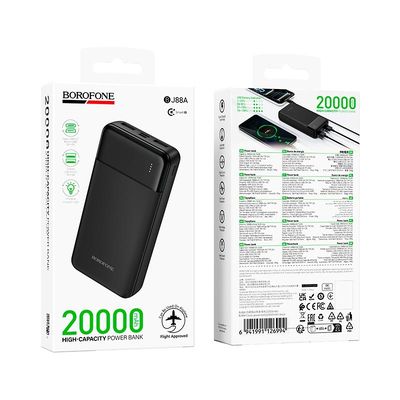 Портативна Батарея Power Bank  BJ88A 20000mAh Clever (Чорний) 65084 Borofone