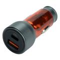 АЗП  NZ8 Sprinter 43W (Type-C + USB) (brown) 38705 Hoco