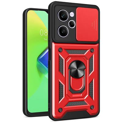 Ударостійкий чохол Camshield Serge Ring для Xiaomi Poco X5 5G / Note 12 5G (Червоний) 63332 Чехол