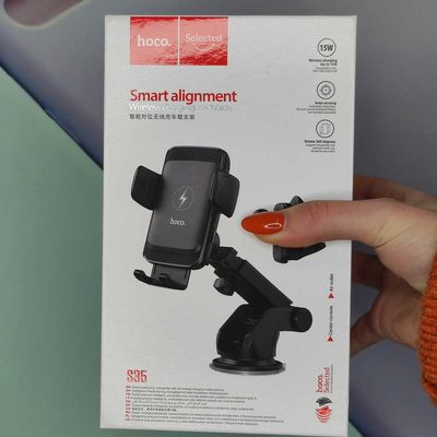 Автотримач з БЗП  S35 Smart alignment (Black) 71196 Hoco