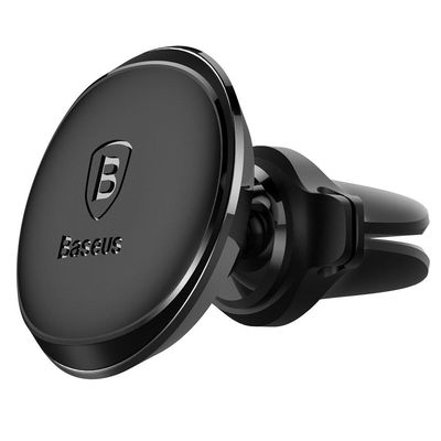 Тримач в машину  Magnetic Air Vent Car Mount With Cable Clip (black) 16105 Baseus