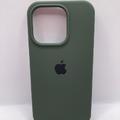 Чохол Silicone Case Full Protective (AA) для Apple iPhone 15 Pro (6.1) (Зелений / Cyprus Green) 00065419 00065419* Чехол
