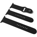 Силіконовий ремінець для Apple Watch Sport Band 42 / 44 / 45 / 49 (S/M & M/L) 3pcs (Чорний / Black) 34825