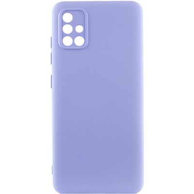 Чохол Silicone Cover Lakshmi Full Camera (A) для Samsung Galaxy A51 (Бузковий / Dasheen) 54532 Чехол