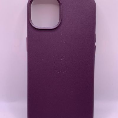 Шкіряний чохол Leather Case (AA Plus) with MagSafe для Apple iPhone 14 (6.1) (Dark Cherry) 57473 57473*