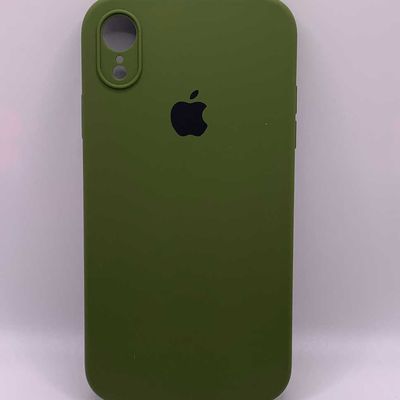 Чохол Silicone Case Square Full Camera Protective (AA) для Apple iPhone XR (6.1) (Зелений / Dark Olive) 40233* 40233 Чехол