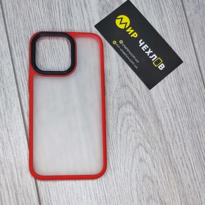 Чохол Shadow Matte Metal Buttons iPhone 13 Pro (red) 33341 red 33341 red 33341 Чехол