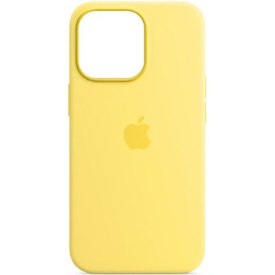 Чохол Silicone case (AAA) full with Magsafe для Apple iPhone 13 Pro (6.1) (Жовтий / Lemon Zest) 51173 51173* 51173