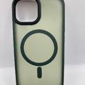 TPU+PC чохол Metal Buttons with MagSafe Colorful для Apple iPhone 15 (6.1) (Зелений) 65601 65601 Чехол