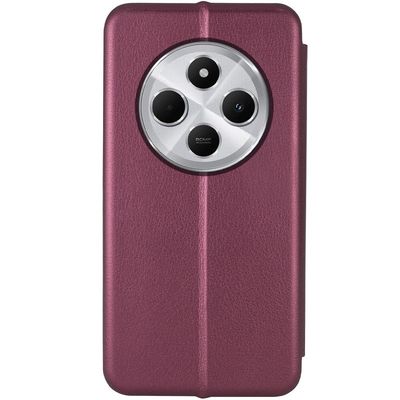 Шкіряний чохол (книжка) Classy для Xiaomi Redmi 14C / Poco C75 (Бордовий) 00074213 Чехол
