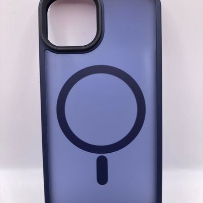 TPU+PC чохол Metal Buttons with MagSafe Colorful для Apple iPhone 14 (6.1) (Синій) 64753 64753* Чехол