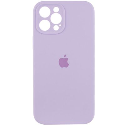 Чохол Silicone Case Full Camera Protective (AA) для Apple iPhone 12 Pro Max (6.7) (Бузковий / Lilac)* Чехол